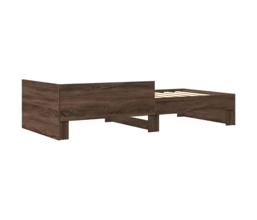 Gulta Bez Matrača, Brūna Ozola, 90X190 Cm, Inženierijas Koks Vidaxl