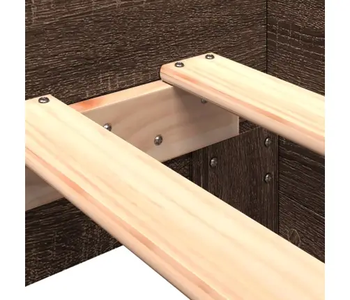 Gulta Bez Matrača, Brūna Ozola, 90X190 Cm, Inženierijas Koks Vidaxl