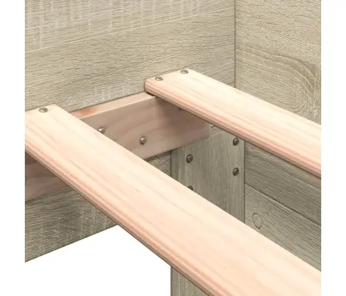 Peatsiga Voodiraam, Ilma Madratsita, Sonoma Tamm 75X190 Cm