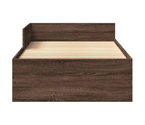 Gulta Bez Matrača, Brūna Ozola, 75X190 Cm, Inženierijas Koks Vidaxl