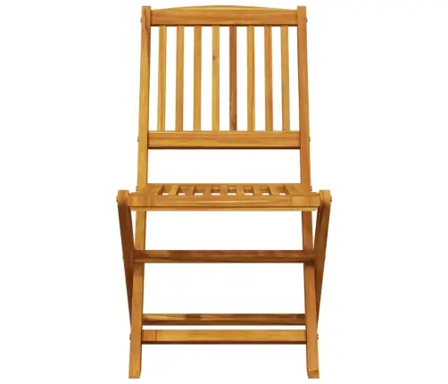 5-Daļīgs Dārza Mēbeļu Komplekts, Saliekams, Akācijas Masīvkoks Vidaxl