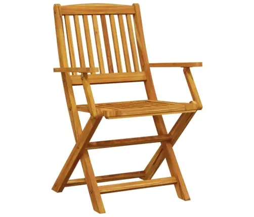 3-Daļīgs Bistro Mēbeļu Komplekts, Saliekams, Akācijas Masīvkoks Vidaxl