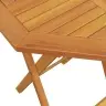 3-Daļīgs Bistro Mēbeļu Komplekts, Saliekams, Akācijas Masīvkoks Vidaxl