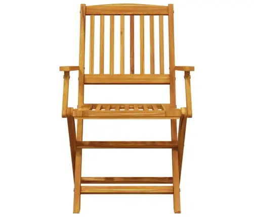 3-Daļīgs Bistro Mēbeļu Komplekts, Saliekams, Akācijas Masīvkoks Vidaxl