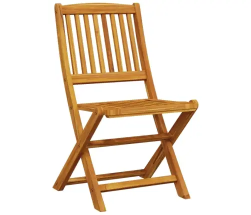 3-Daļīgs Bistro Mēbeļu Komplekts, Saliekams, Akācijas Masīvkoks Vidaxl