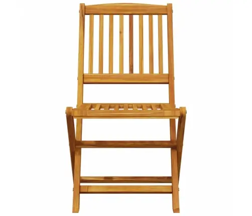 3-Daļīgs Bistro Mēbeļu Komplekts, Saliekams, Akācijas Masīvkoks Vidaxl