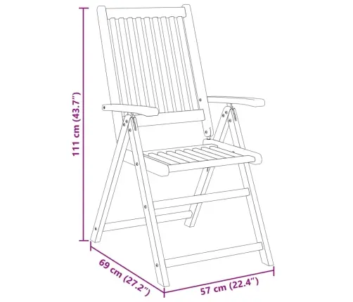 Sodo Valgomojo Komplektas, 5 Dalių, Akacijos Medienos Masyvas