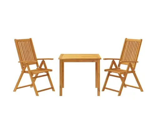 3-Daļīgs Dārza Mēbeļu Komplekts, Akācijas Koks Vidaxl