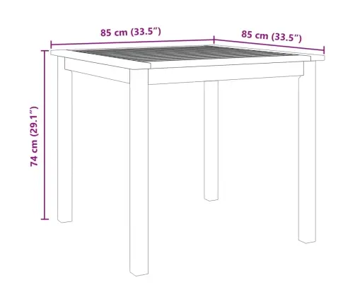 3-Daļīgs Dārza Mēbeļu Komplekts, Akācijas Koks Vidaxl
