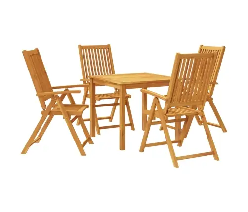 5-Daļīgs Dārza Mēbeļu Komplekts, Akācijas Masīvkoks Vidaxl 5-Daļīgs Dārza Mēbeļu Komplekts, Akācijas Masīvkoks Vidaxl