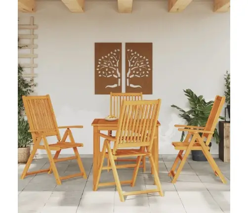 5-Daļīgs Dārza Mēbeļu Komplekts, Akācijas Masīvkoks Vidaxl 5-Daļīgs Dārza Mēbeļu Komplekts, Akācijas Masīvkoks Vidaxl