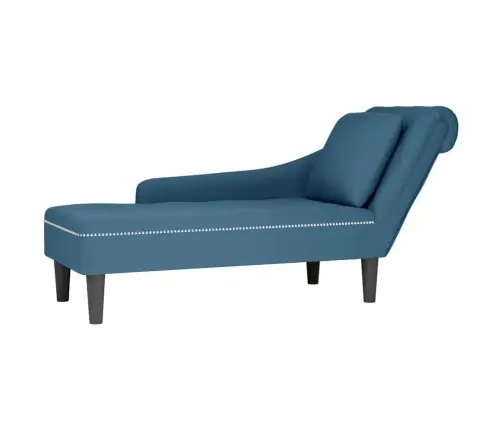 Zvilnis Ar Spilveniem Un Labo Roku Balstu, Zils Samts Vidaxl