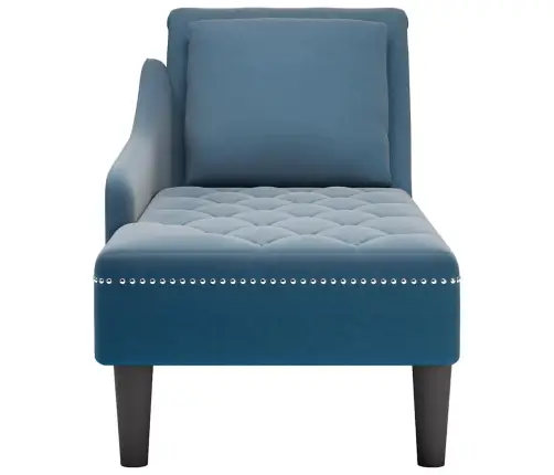 Zvilnis Ar Spilveniem Un Labo Roku Balstu, Zils Samts Vidaxl