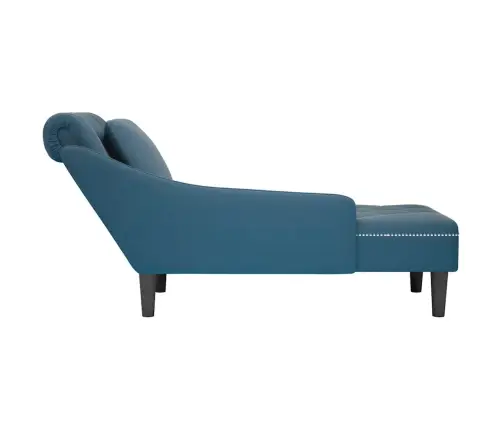 Zvilnis Ar Spilveniem Un Labo Roku Balstu, Zils Samts Vidaxl