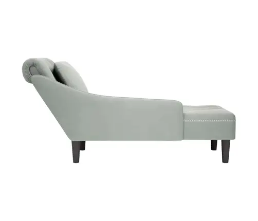 Zvilnis Ar Spilveniem Un Labo Roku Balstu, Gaiši Pelēks Samts Vidaxl