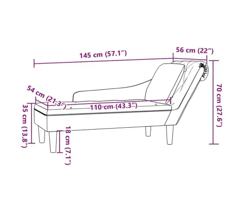 Kanapee Padja Ja Parema Käetoega Must Samet