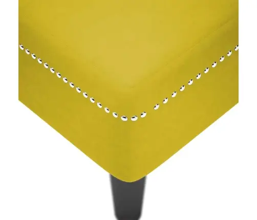 Kanapee Padja Ja Parema Käetoega Kollane Samet