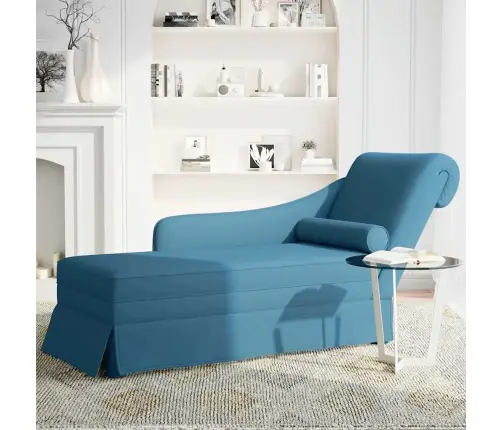 Kanapee Padja Ja Parema Käetoega, Sinine, Samet