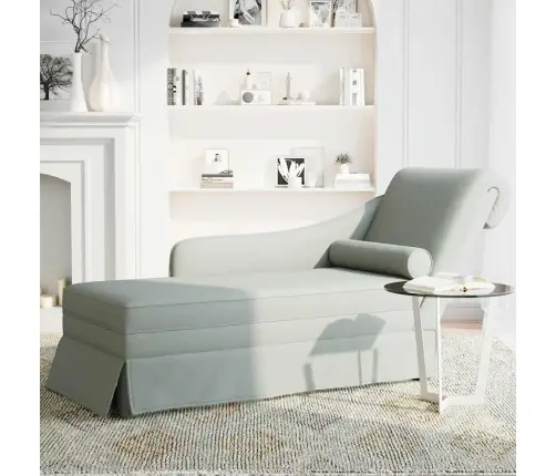 Zvilnis Ar Polsteris Un Labo Roku Balstu, Gaiši Pelēks Samts Vidaxl