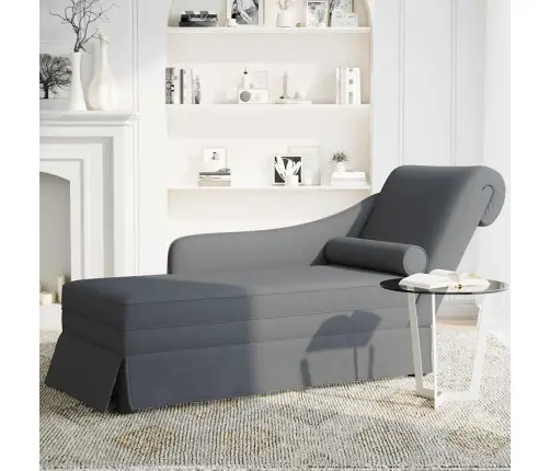 Zvilnis Ar Polsteris Un Labo Roku Balstu, Tumši Pelēks Samts Vidaxl