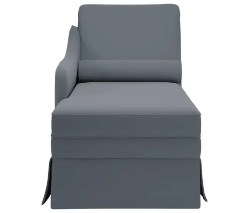 Zvilnis Ar Polsteris Un Labo Roku Balstu, Tumši Pelēks Samts Vidaxl