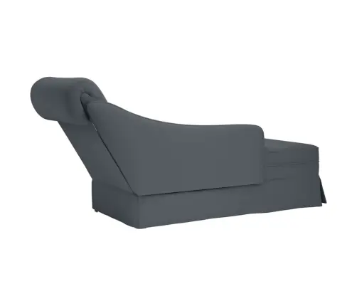 Zvilnis Ar Polsteris Un Labo Roku Balstu, Tumši Pelēks Samts Vidaxl