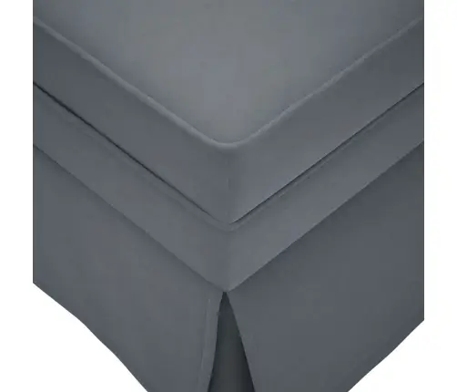 Zvilnis Ar Polsteris Un Labo Roku Balstu, Tumši Pelēks Samts Vidaxl