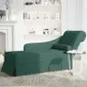 Zvilnis Ar Polsteris Un Labo Roku Balstu, Tumši Zaļš Samts Vidaxl