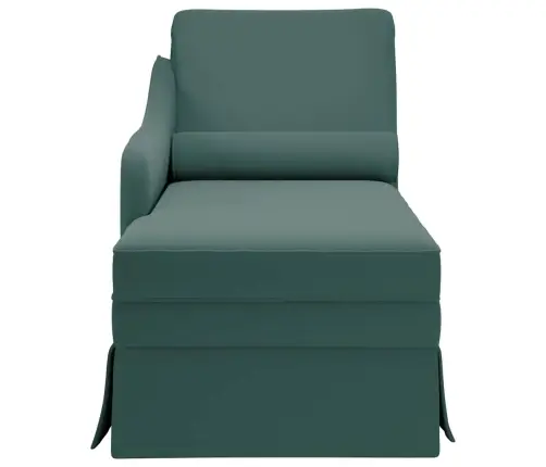Zvilnis Ar Polsteris Un Labo Roku Balstu, Tumši Zaļš Samts Vidaxl