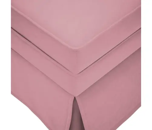 Poilsio Gultas Su Pagalve/Porankiu Dešinėje, Rožinė, Aksomas