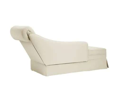 Poilsio Gultas Su Pagalve/Porankiu Dešinėje, Kreminė, Aksomas