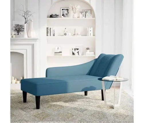 Zvilnis Ar Labo Roku Balstu, Zils Samts Vidaxl