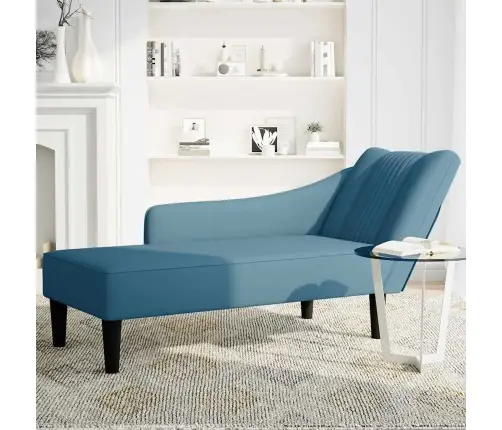 Zvilnis Ar Labo Roku Balstu, Zils Samts Vidaxl