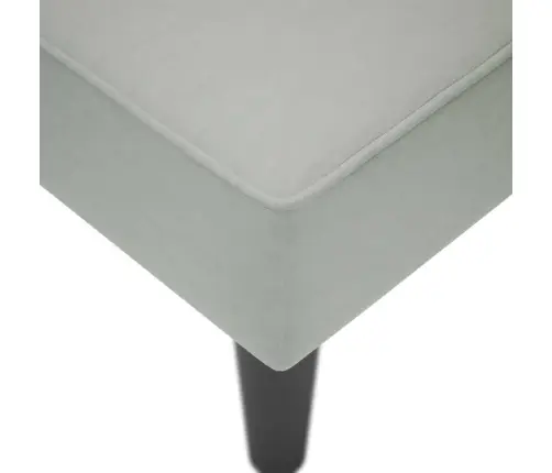 Zvilnis Ar Labo Roku Balstu Gaiši Pelēks Samts Vidaxl