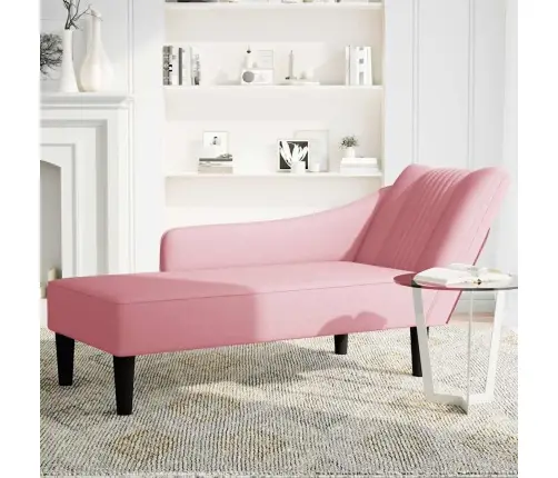 Kanapee Parema Käetoega Roosa Samet