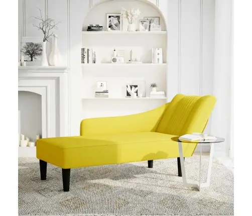 Zvilnis Ar Labo Roku Balstu, Dzeltens Samts Vidaxl