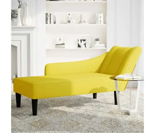 Zvilnis Ar Labo Roku Balstu, Dzeltens Samts Vidaxl