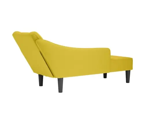 Zvilnis Ar Labo Roku Balstu, Dzeltens Samts Vidaxl