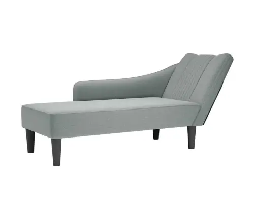 Zvilnis Ar Labo Roku Balstu Gaiši Pelēks Audums Vidaxl