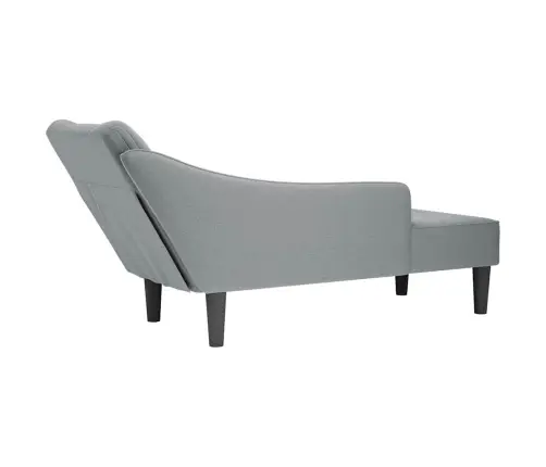 Zvilnis Ar Labo Roku Balstu Gaiši Pelēks Audums Vidaxl