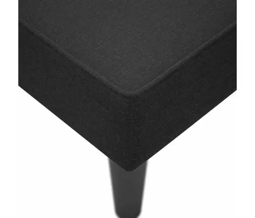 Chaise Lounge Ar Labo Roku Balstu Melnu Audumu Vidaxl