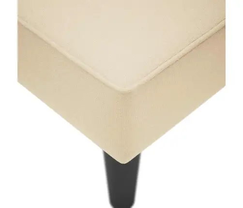 Poilsio Gultas Su Porankiu Dešinėje, Kreminė, Audinys