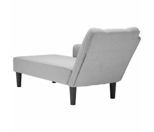 Poilsio Gultas Su Porankiu Dešinėje, Pilka, Audinys