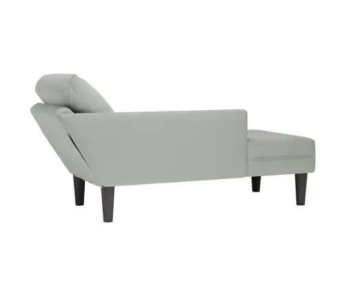 Kanapee Padja Ja Parema Käetoega Helehall Samet