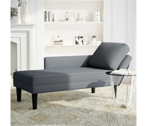 Zvilnis Ar Spilveniem Un Labo Roku Balstu Tumši Pelēks Samts Vidaxl