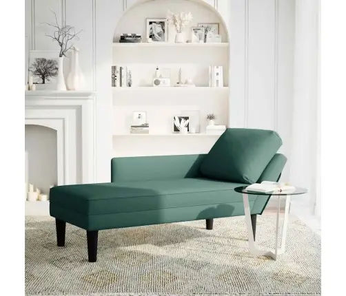 Kanapee Padja Ja Parema Käetoega Tumeroheline Samet