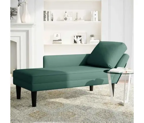 Kanapee Padja Ja Parema Käetoega Tumeroheline Samet