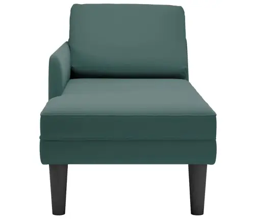 Kanapee Padja Ja Parema Käetoega Tumeroheline Samet