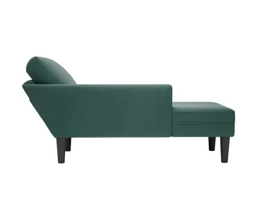 Kanapee Padja Ja Parema Käetoega Tumeroheline Samet