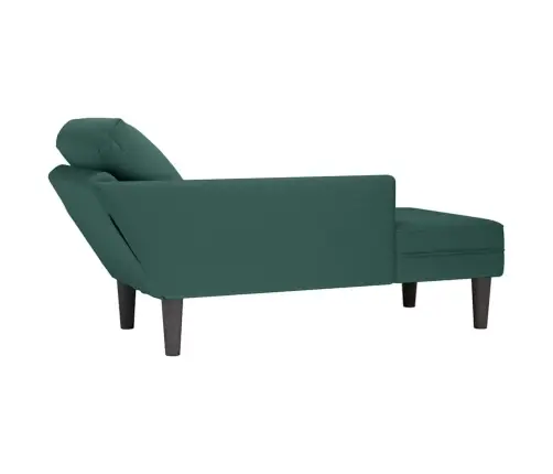 Kanapee Padja Ja Parema Käetoega Tumeroheline Samet